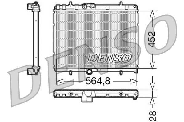 Radiator, engine cooling PSA - 1330.F5