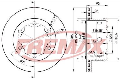 Brake Disc SPRINTER 3-t Buss (903)
