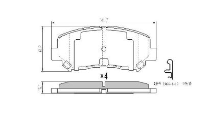 Brake Pad Set, disc brake