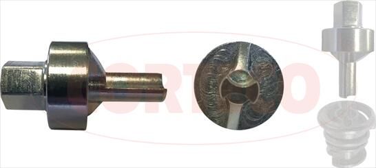 Socket Wrench Insert, oil drain plug Socket, oil drain plug - VAG - T10549