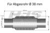 Flex Hose, exhaust system 38x282mm keevitatud otstega