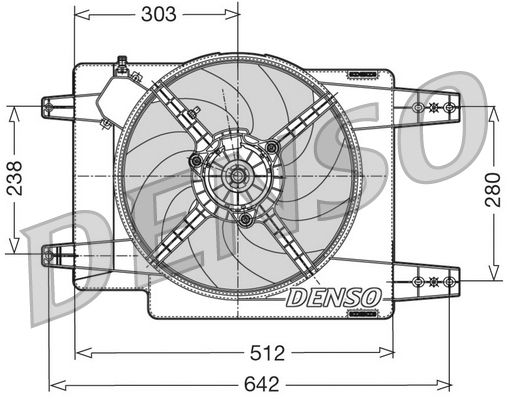 Fan, engine cooling ALFA ROMEO 156 1.6 TS 16V