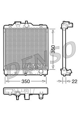 Radiator, engine cooling HONDA Civic / Civic Aereodec