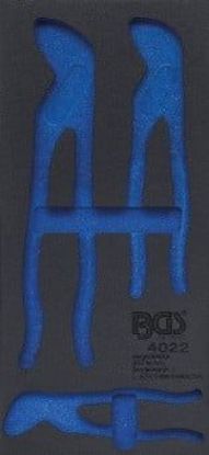 Pull-Out Compartment, drawer (tool trolley) 1/3 Tool Tray (408x189x32 mm), empty, for 3-piece