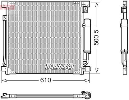 Condenser, air conditioning MITSUBISHI 7812A292 / 6000607000