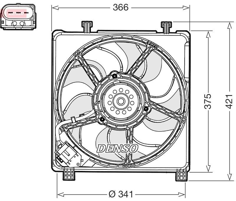 Fan, engine cooling VAG