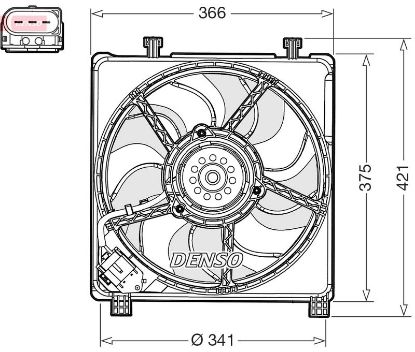 Fan, engine cooling VAG