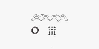 Mounting Kit, catalytic converter Fiat Punto II 1.2 16V Kat