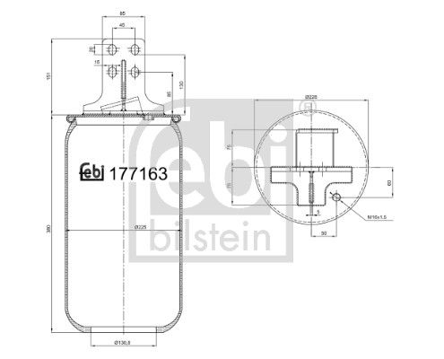 Bellow, air suspension Iveco 5 0004 2599