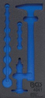 Pull-Out Compartment, drawer (tool trolley) 1/3 Tool Tray (408x189x32 mm), empty, for 15-piece