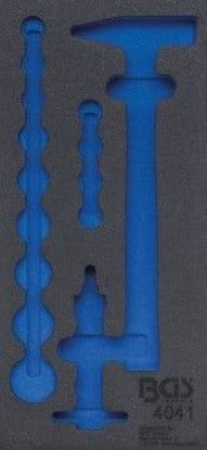 Pull-Out Compartment, drawer (tool trolley) 1/3 Tool Tray (408x189x32 mm), empty, for 15-piece