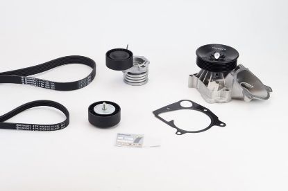 Water Pump + V-Ribbed Belt Kit