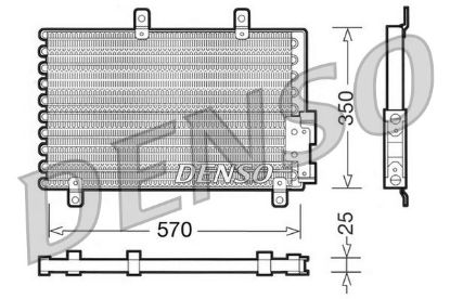 Condenser, air conditioning ALFA ROMEO 145 / 146 / 155 1