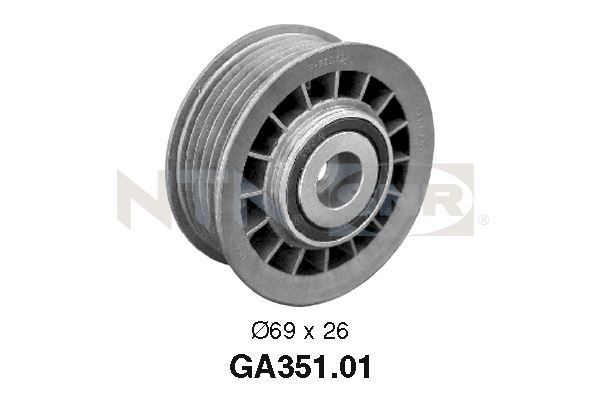 Deflection/Guide Pulley, V-ribbed belt E-CLASS (W210), S-CLASS (W221)