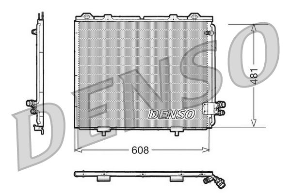 Condenser, air conditioning MERCEDES W210 E Class