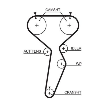 Timing Belt MITSUBISHI, VOLVO