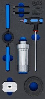 Tool Set, shock absorber piston rod 8-piece Assembly Tool for Shock Absorbers with Spr