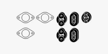 Mounting Kit, exhaust system Kia Cerato