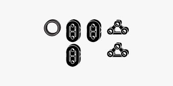 Mounting Kit, exhaust system Honda S 2000