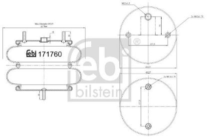 Bellow, air suspension DAF 1892 484