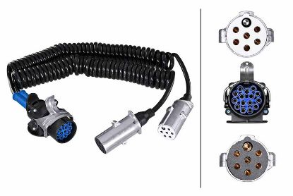 Adapter Cable, towbar socket Adapter 15-/2x7-klemmmiga