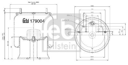 Bellow, air suspension Mercedes-Benz LKW 946 328 15 01