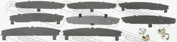 Anti-Squeal Foil, brake pad (back plate) TOYOTA 04945-42060