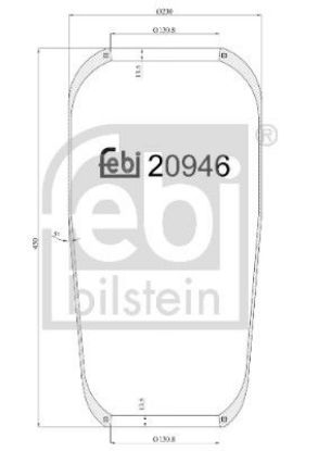 Bellow, air suspension EVOBUS 628 323 00 92