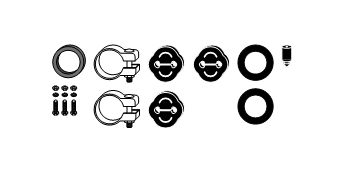 Mounting Kit, exhaust system Audi 100/A6