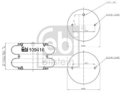 Bellow, air suspension Sauer 0 057 0071 80