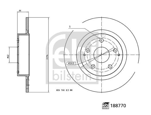 Brake Disc TOYOTA 42431-0D210