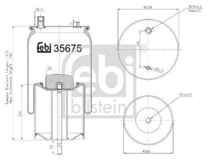 Bellow, air suspension RENAULT LKW (RVI) 50 10 294 309