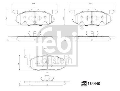 Brake Pad Set, disc brake MG 10163252