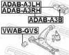 Mounting, control/trailing arm VAG 1K0199232N