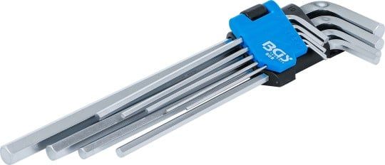 Angled Screwdriver Set 9-piece Internal Hexagon Key Set, extra long, Stra