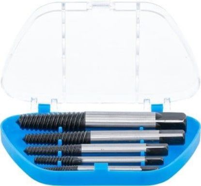 Screw Extractor 5-piece Screw Extractor Set, Sizes 1-5