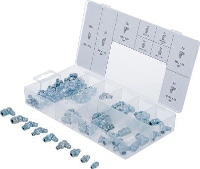 Assortment, grease nipples 110-piece Grease Nipple Assortment