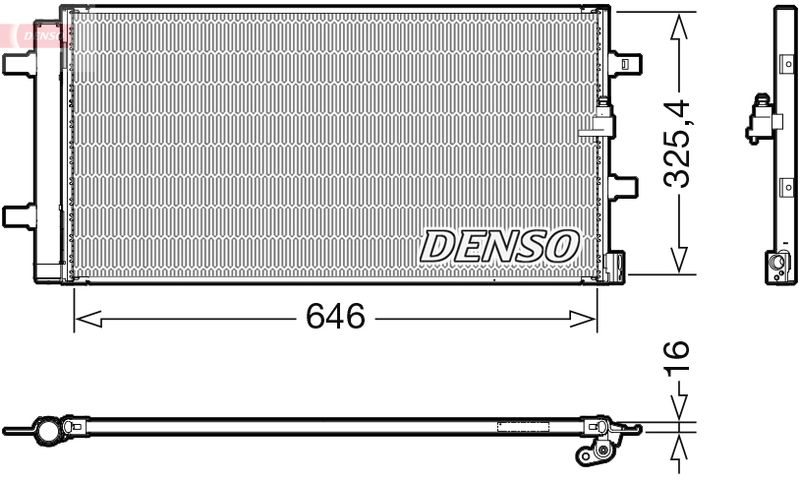 Condenser, air conditioning VAG - 4G0 260 403A