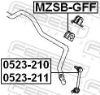 Mounting, stabiliser MAZDA GE4T-34-156